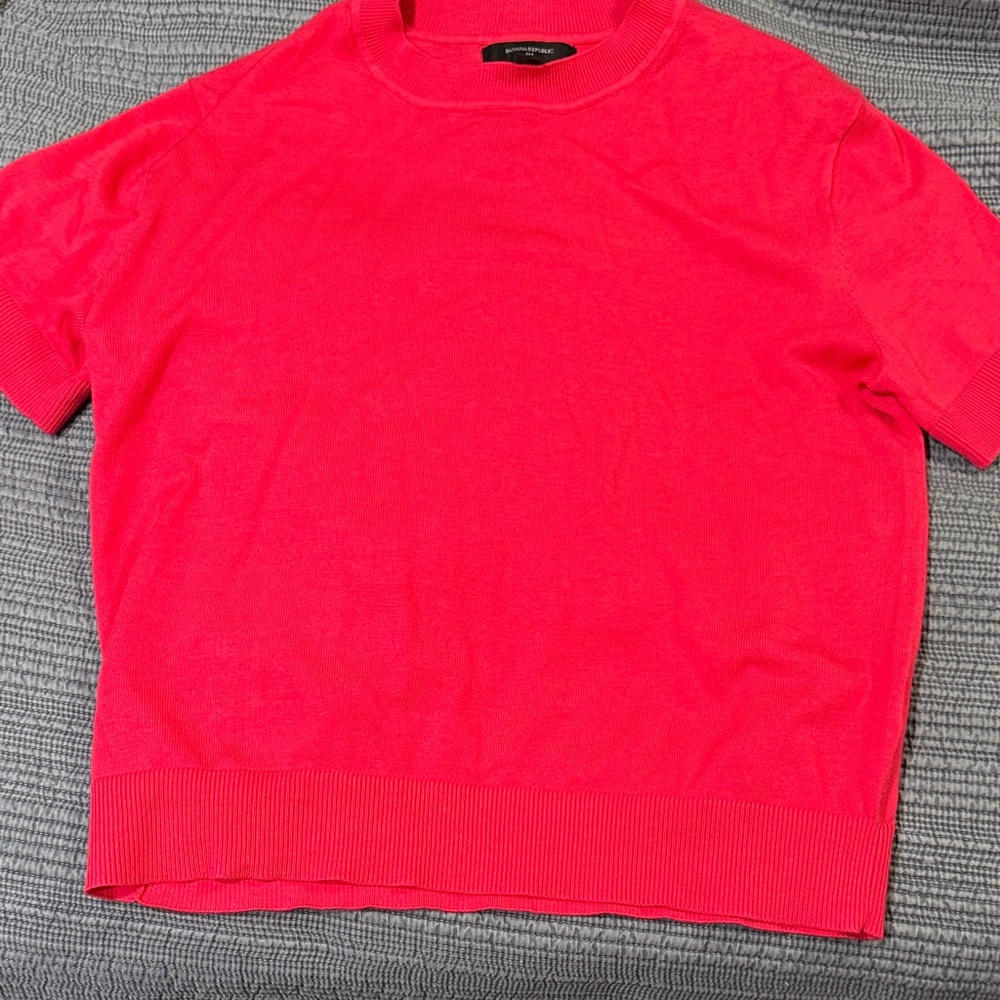 Banana Republic forever sweater in paradise pink